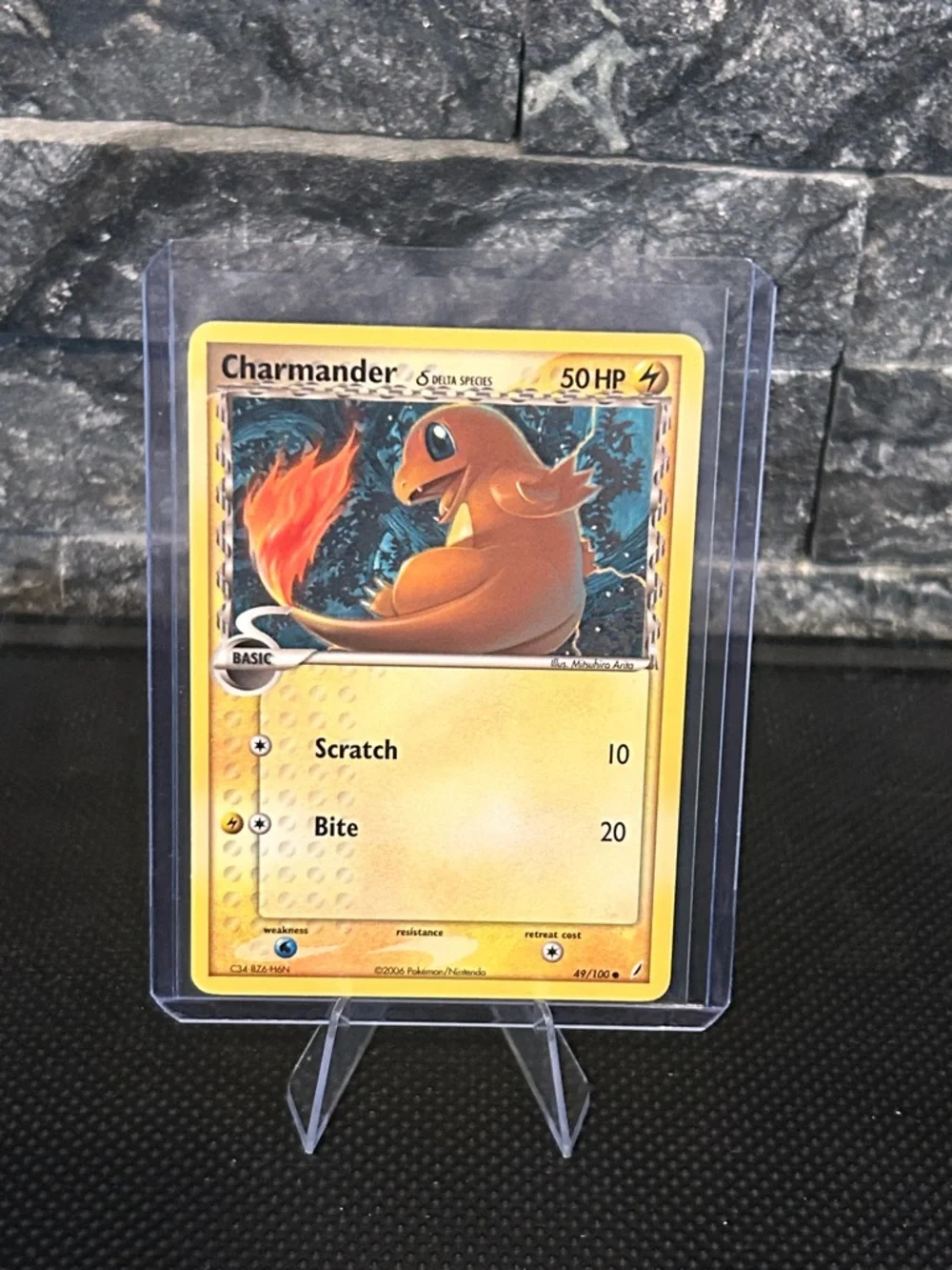 Pokemon Charmander Non-Holo 49/100 from Vintage EX Crystal Guardians Set (2006)